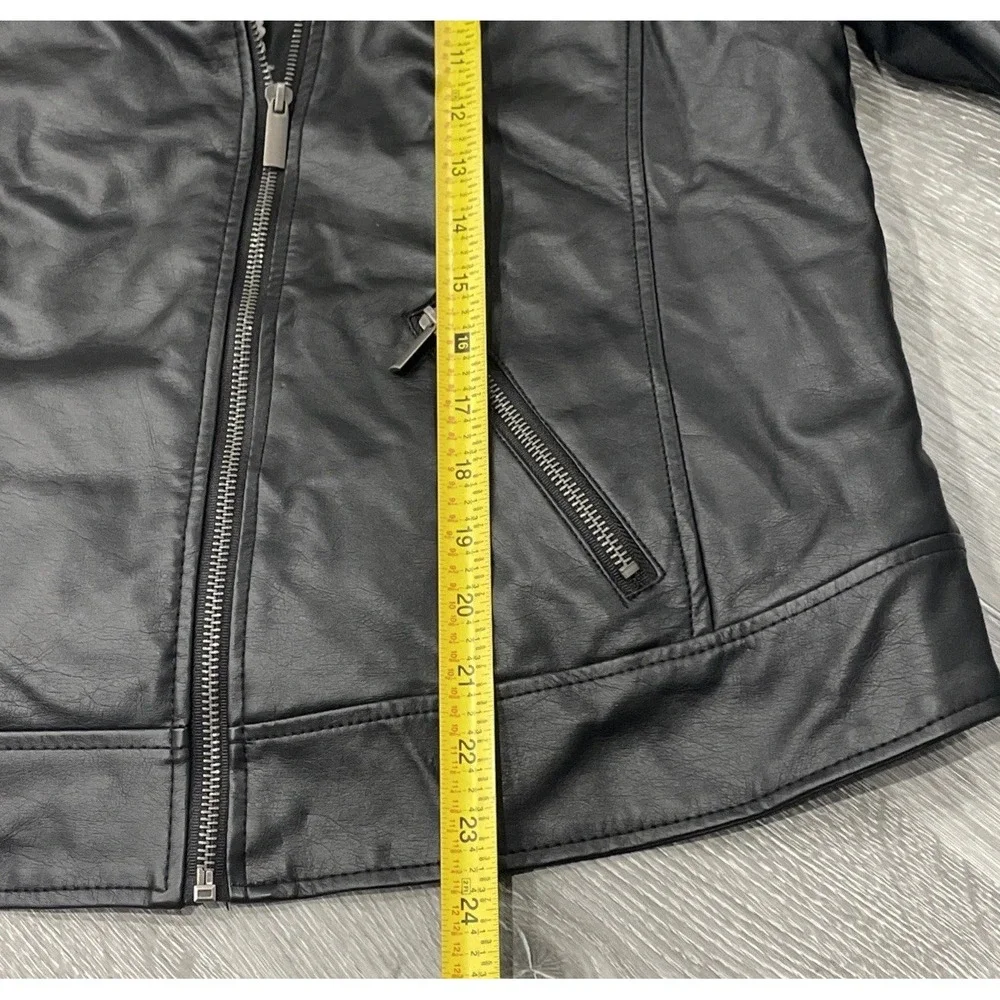 NWT Torrid 4Sherpa Lined Moto Jacket Faux Leather Black Womens Size 1/1X‎ 14-16